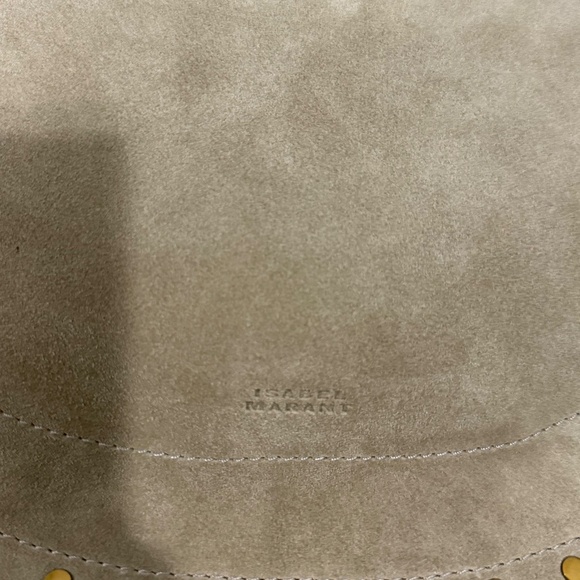 Isabel Marant Oskan Moon Sand Suede Soft Zip bag - Picture 9 of 10